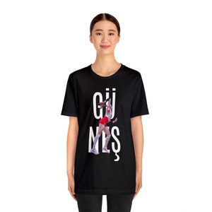 GÜNEŞ Unisex Jersey Short Sleeve Tee Zehra Güneş T-shirt Available in White&Black and 9 Sizes XS-S-M-L-XL-2XL-3XL-4XL-5XL image 4
