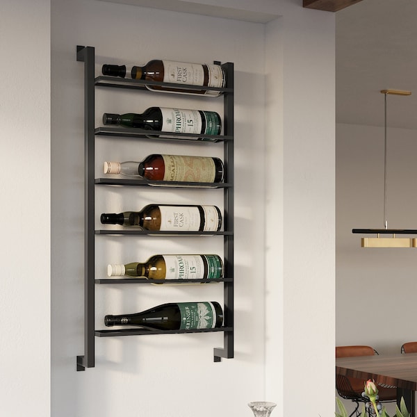 Steel Wine Rack (6 Bottles)