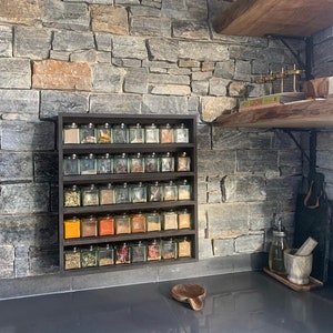 Black spicerack with 40 spicejars