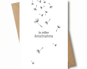 MAVANTO sympathy card with envelope - High-quality condolence card for personal expressions of sympathy