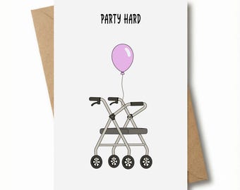 MAVANTO birthday card with envelope - Funny birthday greeting card