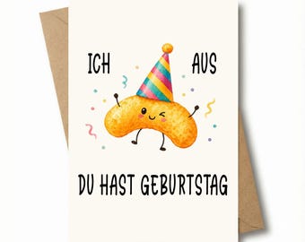 MAVANTO birthday card with envelope - Funny birthday greeting card