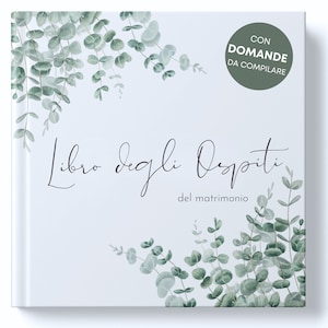 Libro degli Ospiti del Matrimonio con Domande da compilare - Guest Book Matrimonio per dediche per ricordi indimenticabili
