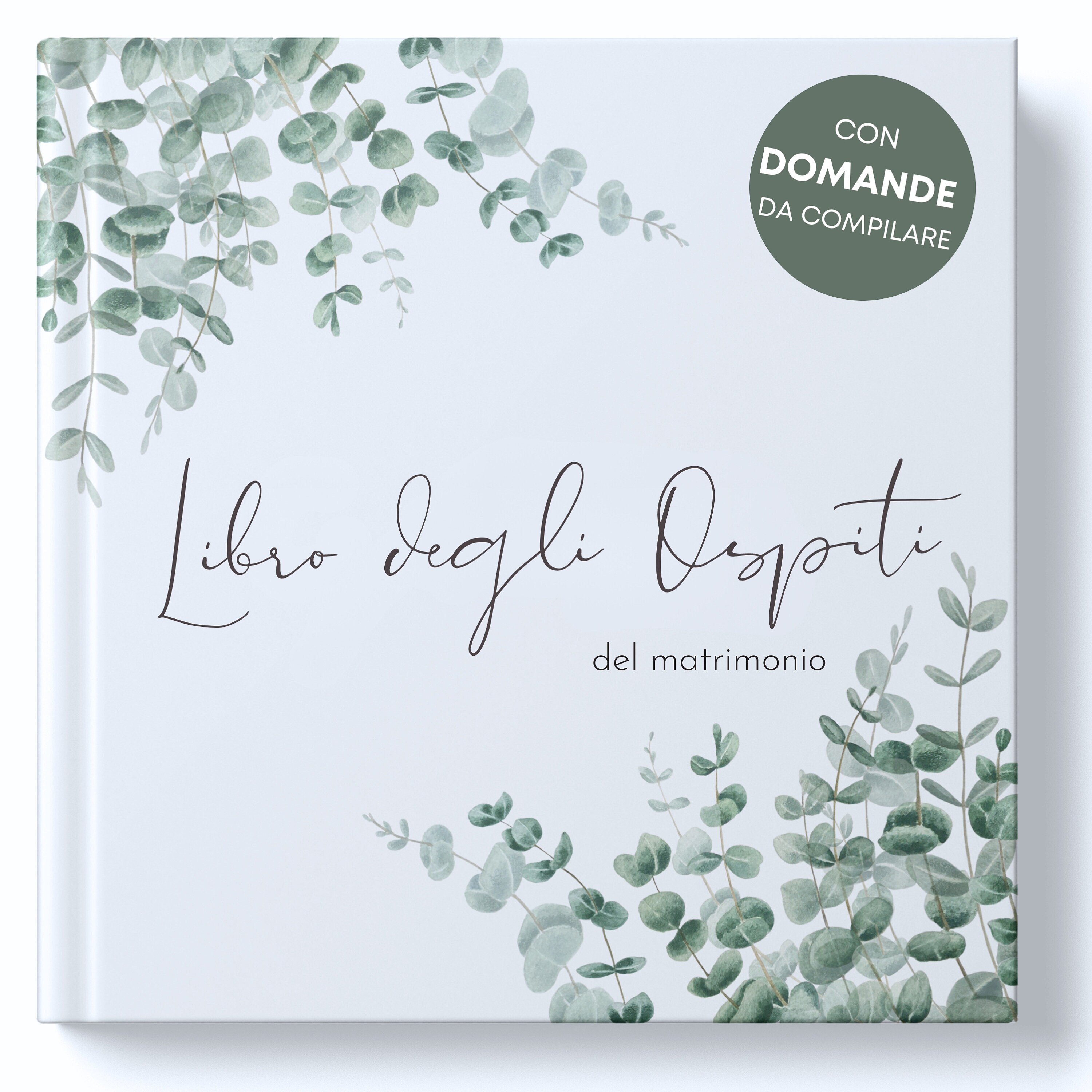 Libro degli Ospiti del Matrimonio con Domande da compilare