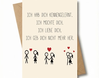 MAVANTO Anniversary Card with Envelope - Wedding Anniversary Greeting Card, Valentine's Day Love Card for Couples