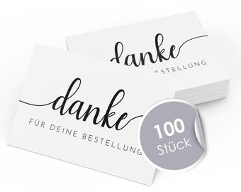 MAVANTO 100x Thank you for your order cards - High-quality thank you cards for satisfied customers