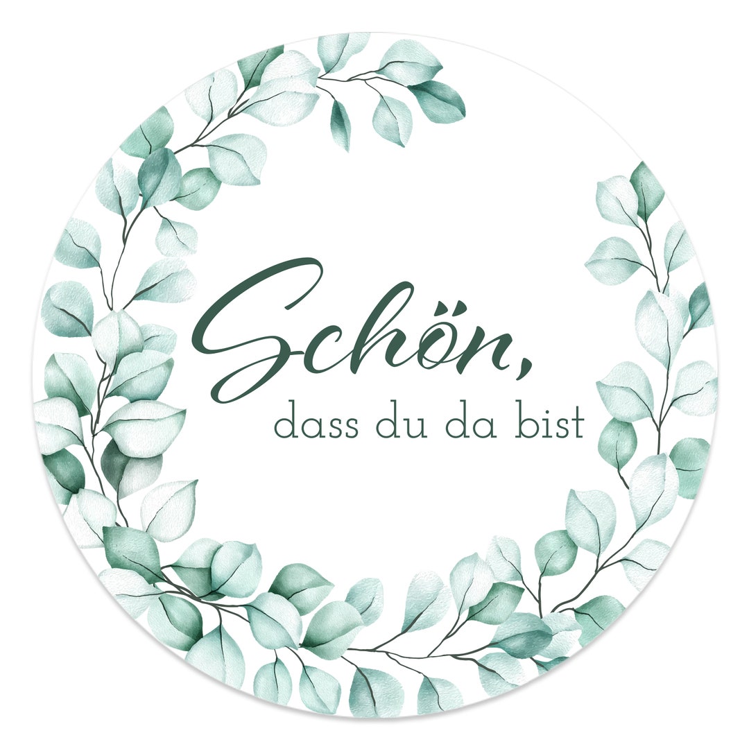 Aufkleber Schon Dass Du Da Bist