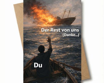 MAVANTO Farewell Card for Colleagues with Envelope - Funny Folding Card for Retirement, Pension & Job Change - Farewell Gift for Colleagues