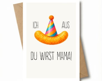 Pregnancy card with envelope - Congratulations card for maternity leave, baby shower, mom-to-be gift