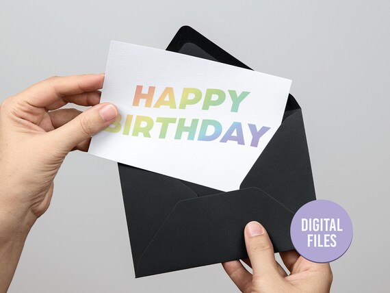 holographic birthday cards Have a Figgen Good Birthday Holographic Card main image 1