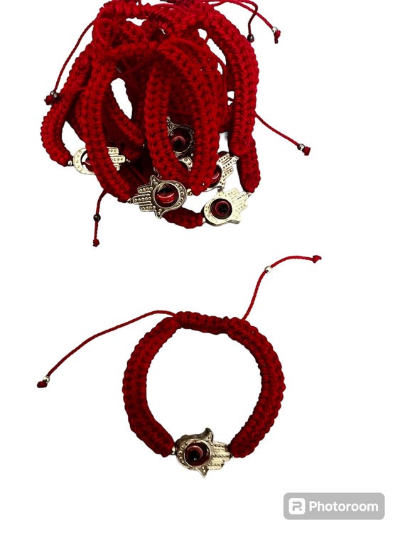 Mexican Red Bracelet | Hasma Hand Evil Eye Bracelet| - Etsy