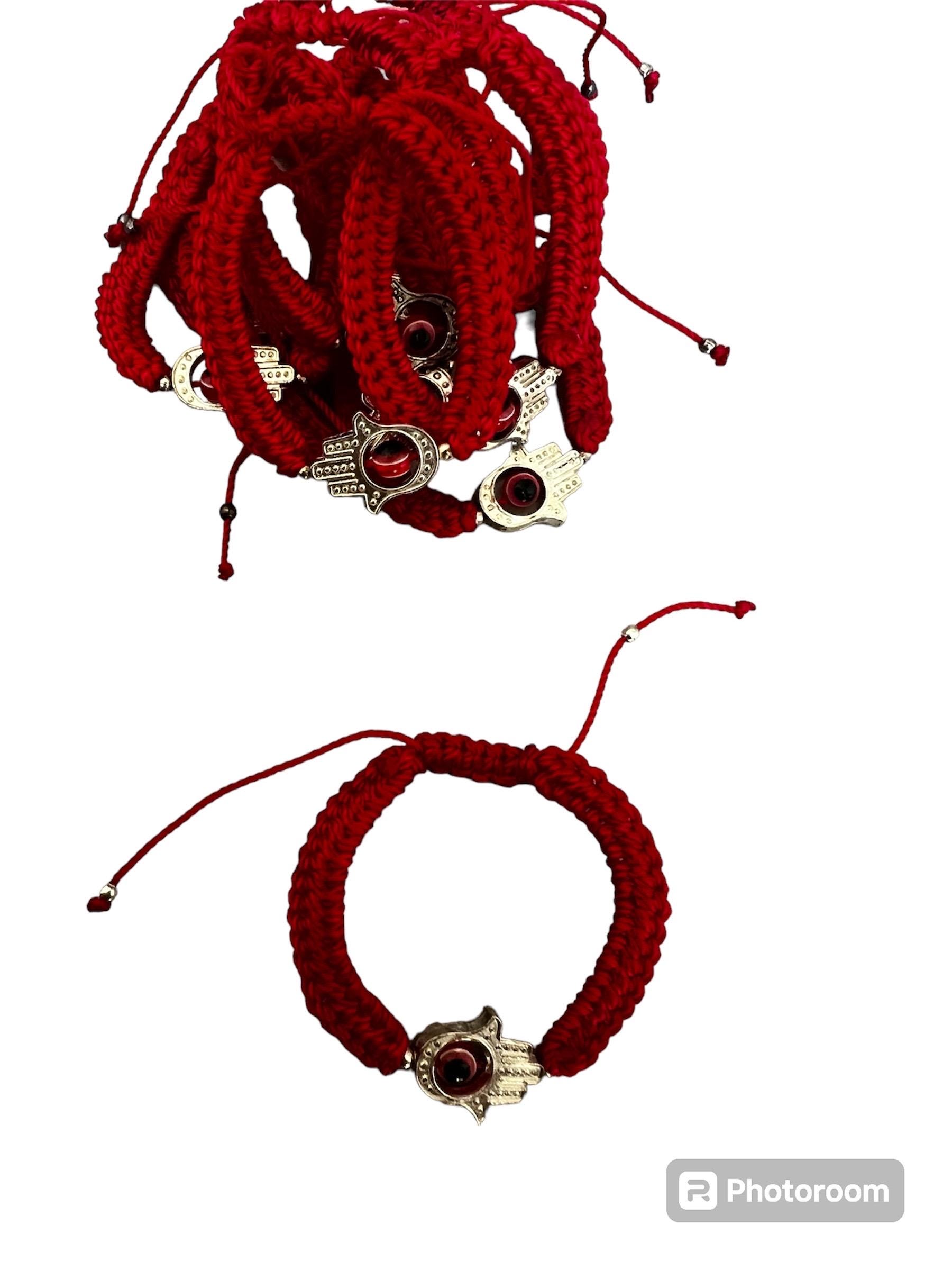 Mexican Red Bracelet | Hasma Hand Evil Eye Bracelet| - Etsy
