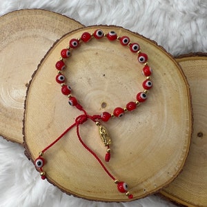 Mexican Red Protection Bracelet | Evil Eye Virgin Mary Charm Bracelet | Virgen de Guadalupe Protection Bracelet