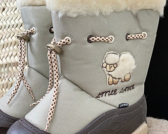 Snow boots LITTLE LAMB, boots, kids boots, unisex boots, winter boots, wool boots