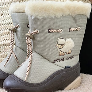 Snow boots LITTLE LAMB, boots, kids boots, unisex boots, winter boots, wool boots image 1