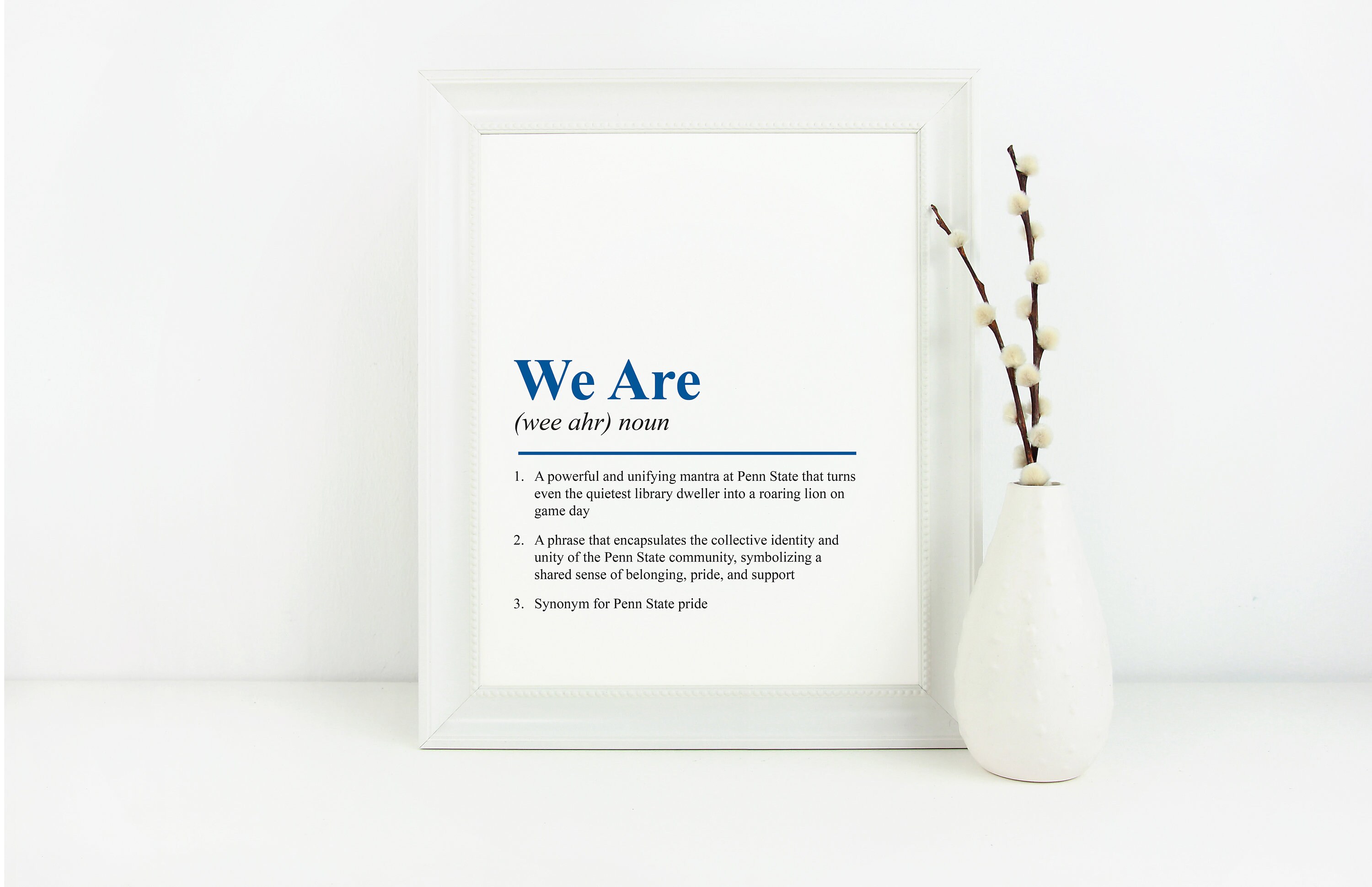 Penn State We Are Instant Art Print Penn Wall Art College Dorm Art ...