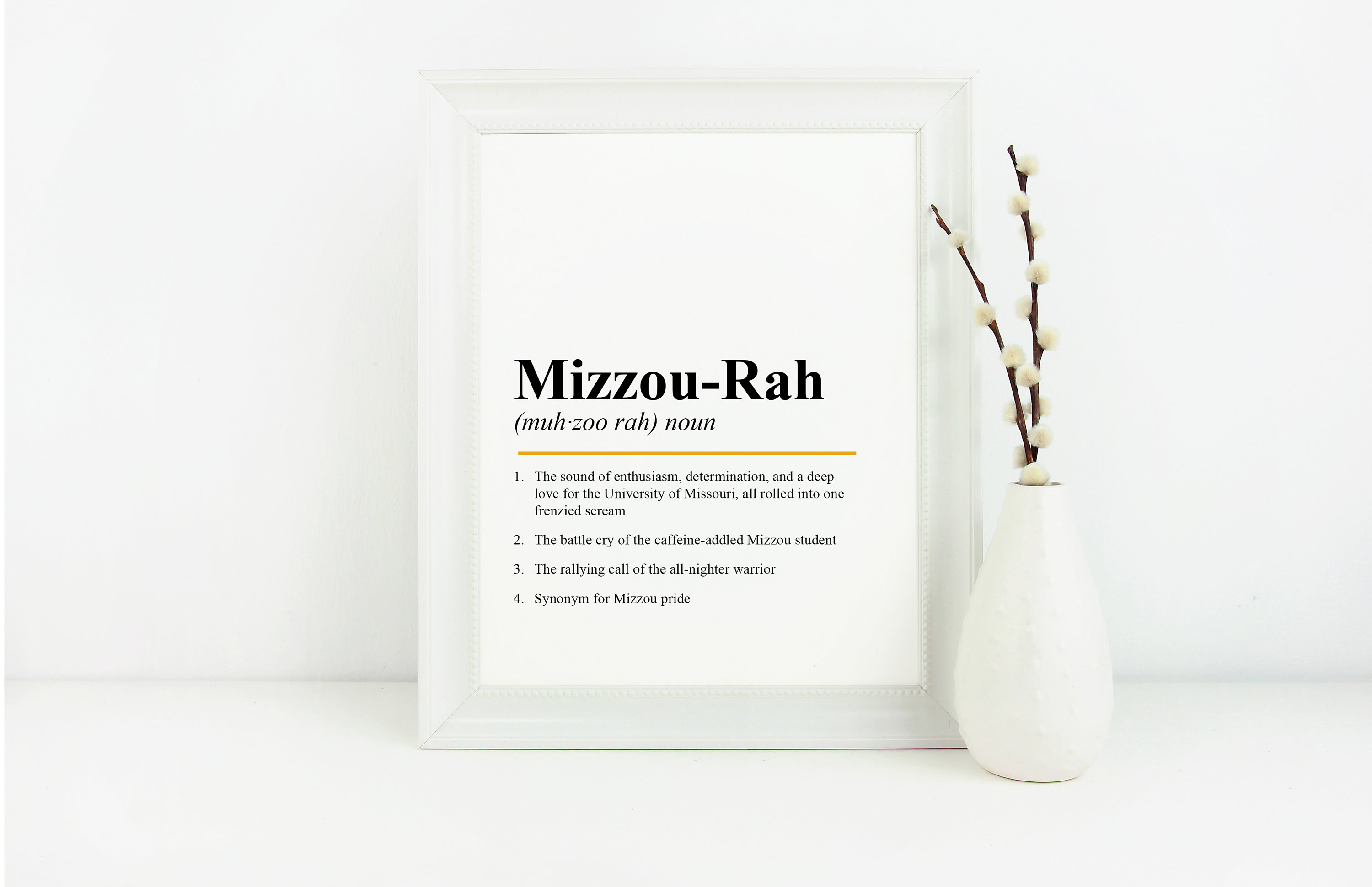 University of Missouri Mizzou Rah Art Print Mizzou Wall Art College