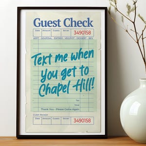 Chapel Hill North Carolina Art Print | North Carolina Wall Art | College Dorm Art Print | North Carolina Print | North Carolina Poster