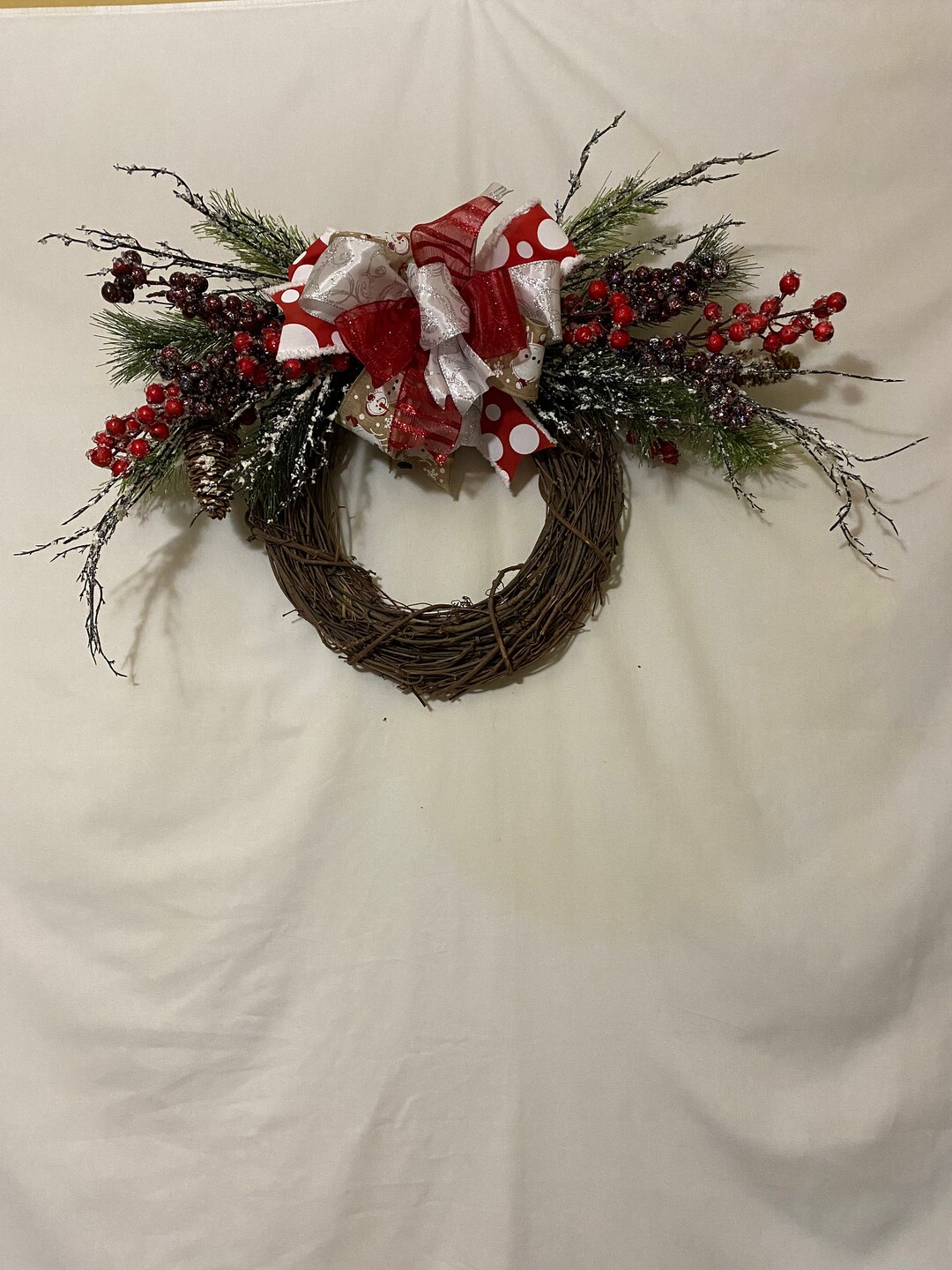 Berries Grapevine Wreath - Etsy