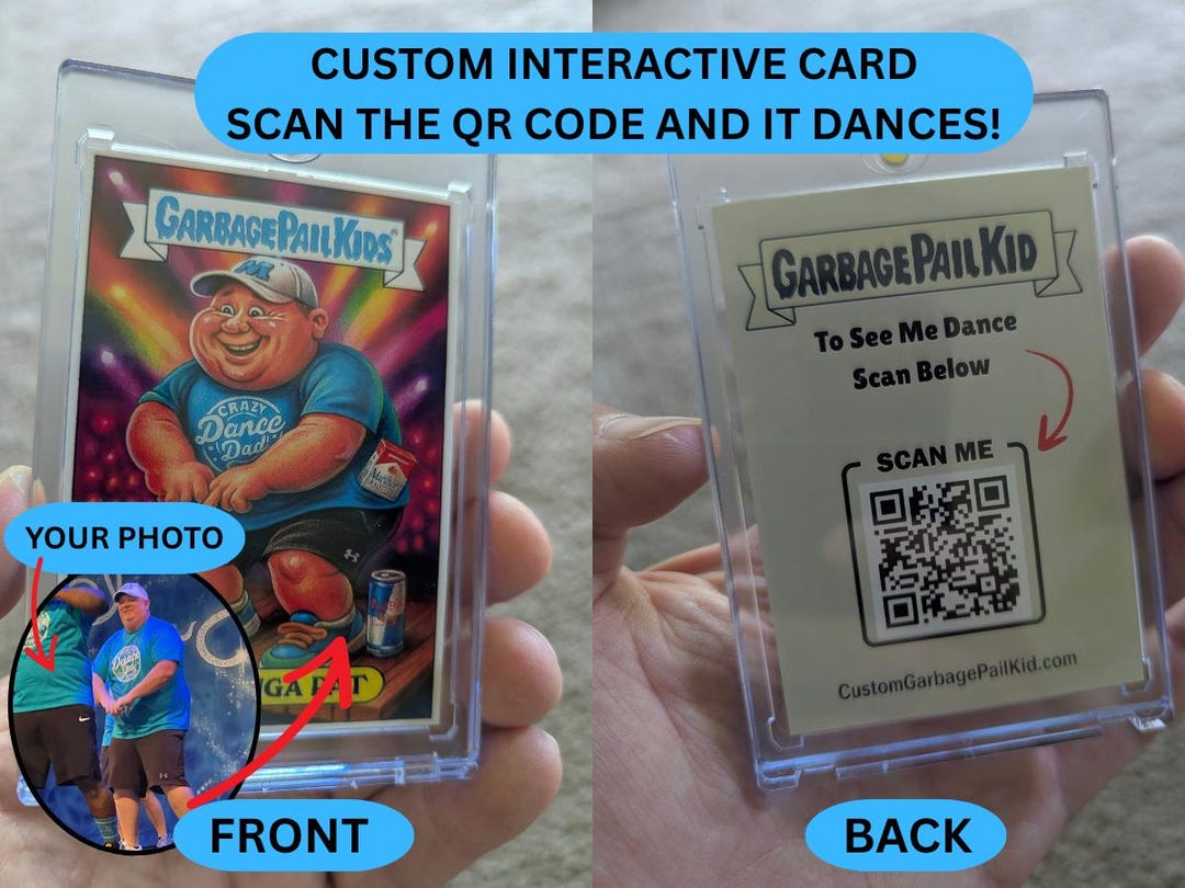 Custom One-of-a-kind Interactive Physical Garbage Pail Kids Made From ...