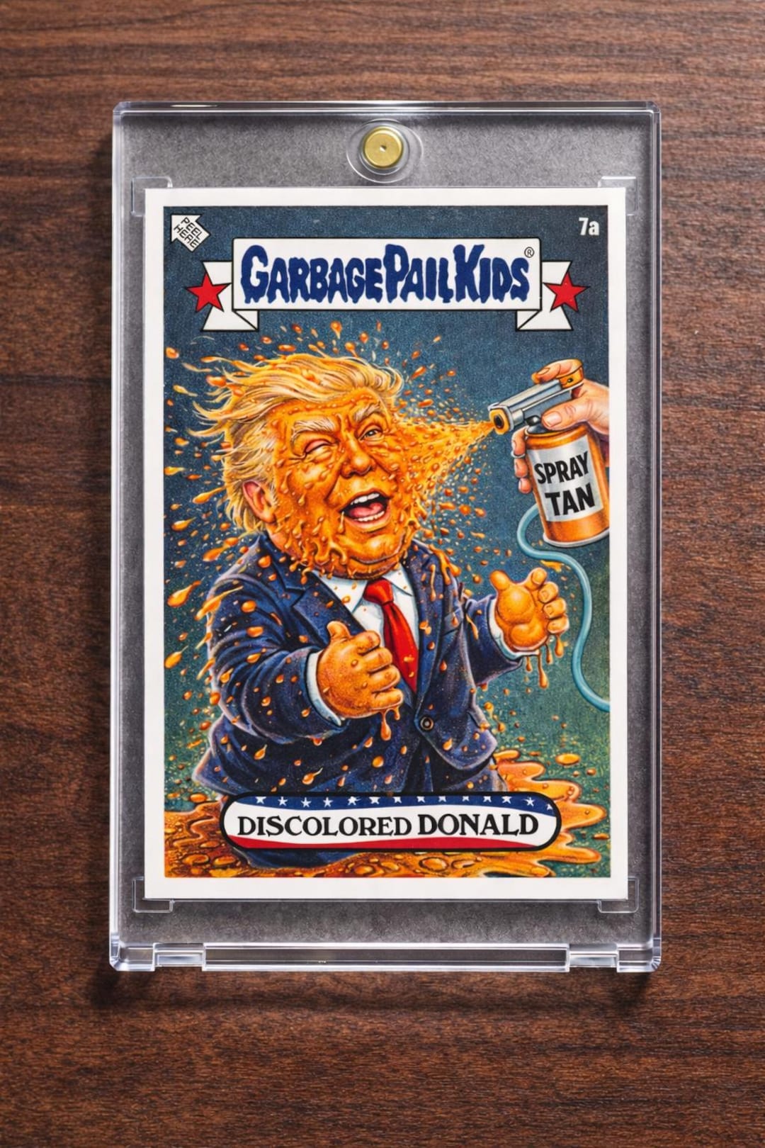 Trump Garbage Pail Kid Card - Parody Trading Card - Discolored Donald ...
