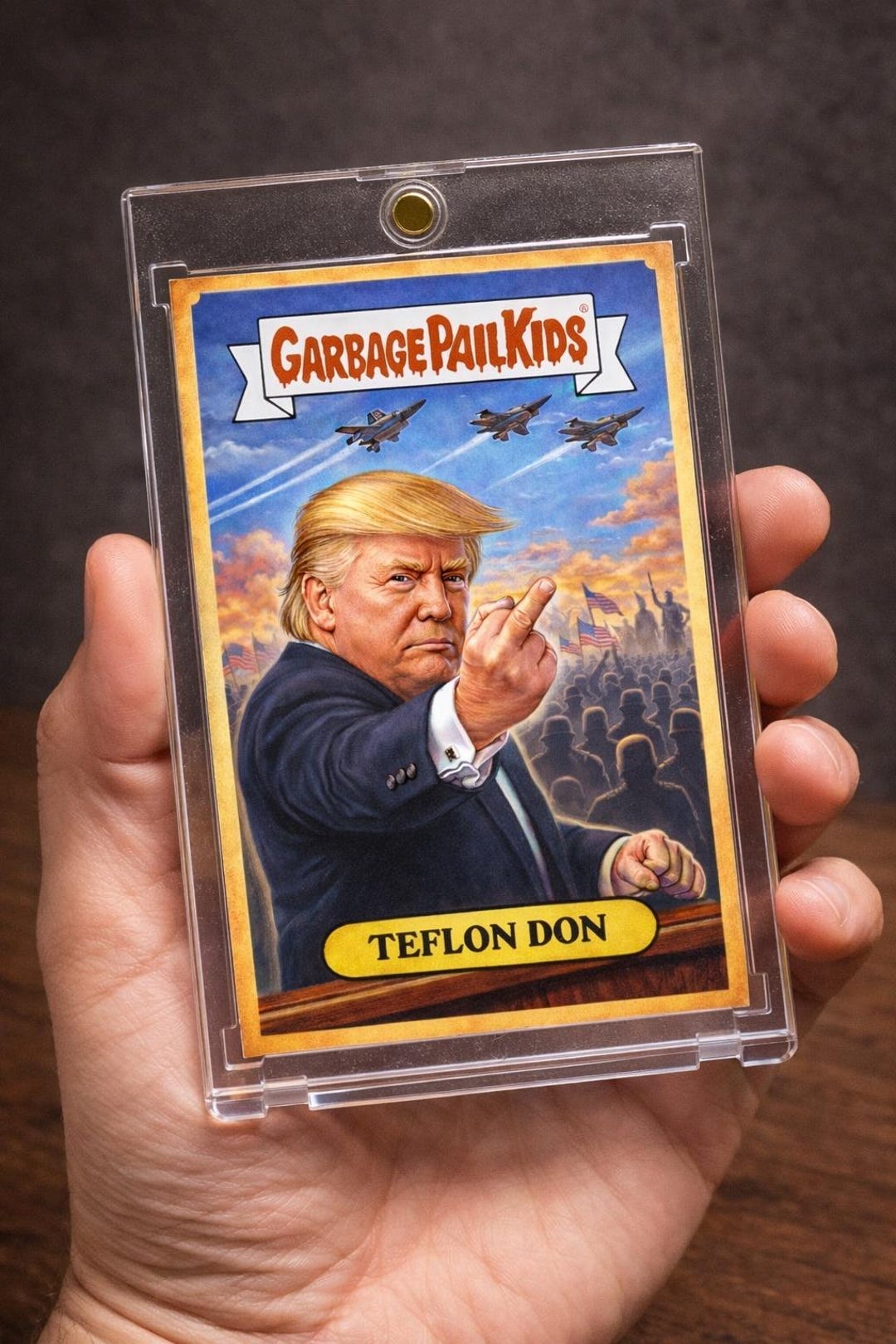 Teflon Don - Donald Trump Garbage Pail Kid Card - Etsy