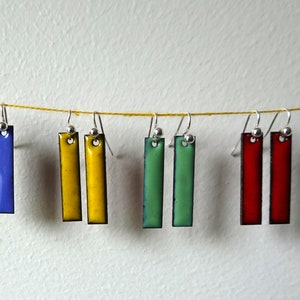 Single Colour Dangle Earrings