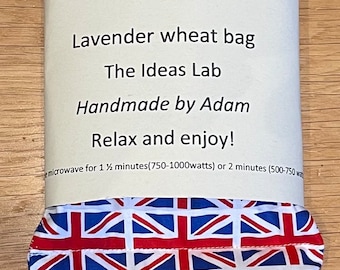 Microwavable wheat pack - Union Jack/flag fabric