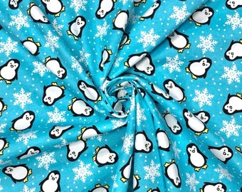 Microwavable rice pack - penguin fabric. Jumbo size 45 x 15cm