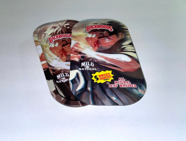 Backwoods Anime Rolling Tray Holographic Lid Etsy