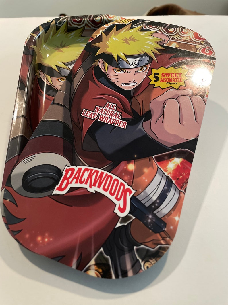 Slim Backwoods Naruto Rolling Tray Etsy