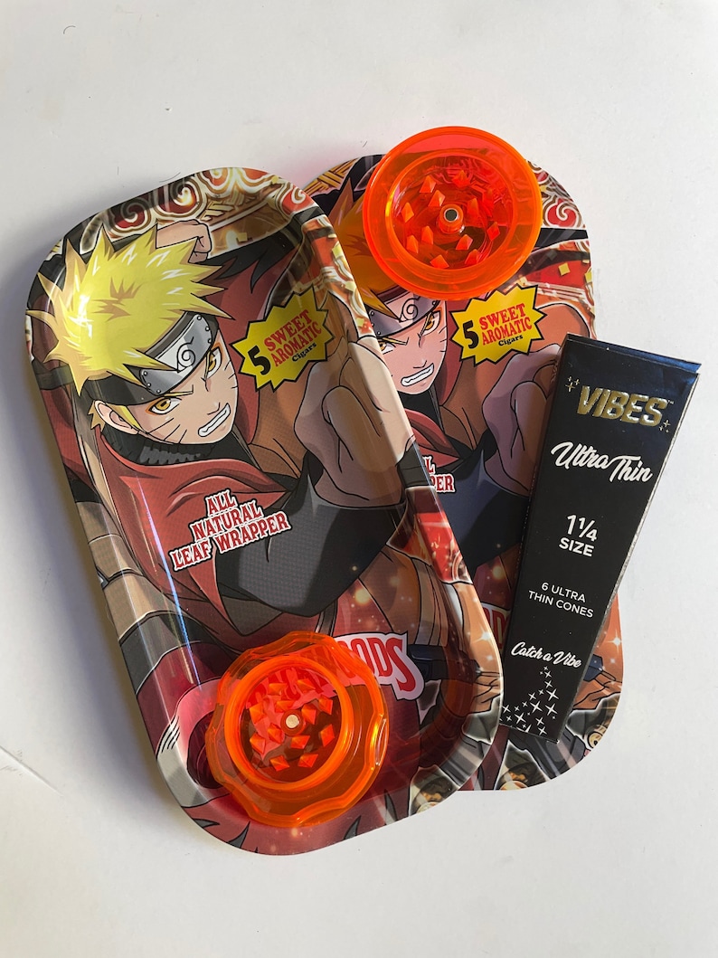 Slim Backwoods Naruto Rolling Tray Etsy