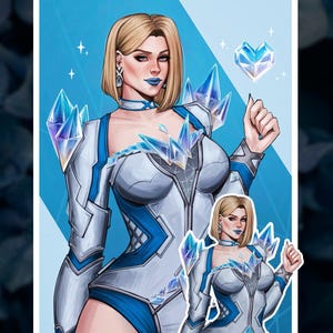 Marvel Rivals - Emma Frost - Print or Sticker