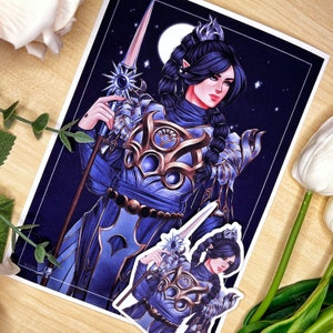 Baldur’s Gate 3 (BG3) - Dark Justiciar Shadowheart (Shar Version) - Print or Sticker
