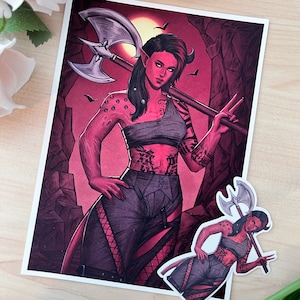 Baldur’s Gate 3 (BG3) - Karlach - Print or Sticker