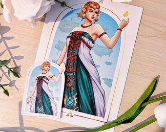 Legend of Zelda: Tears of the Kingdom - Princess Zelda - Print or Sticker