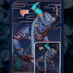 Dragon Age: The Veilguard - Taash - Print or Sticker