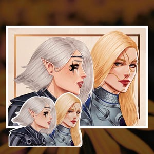 Baldur's Gate 3 (BG3) - Isobel y Aylin - Impresión o pegatina