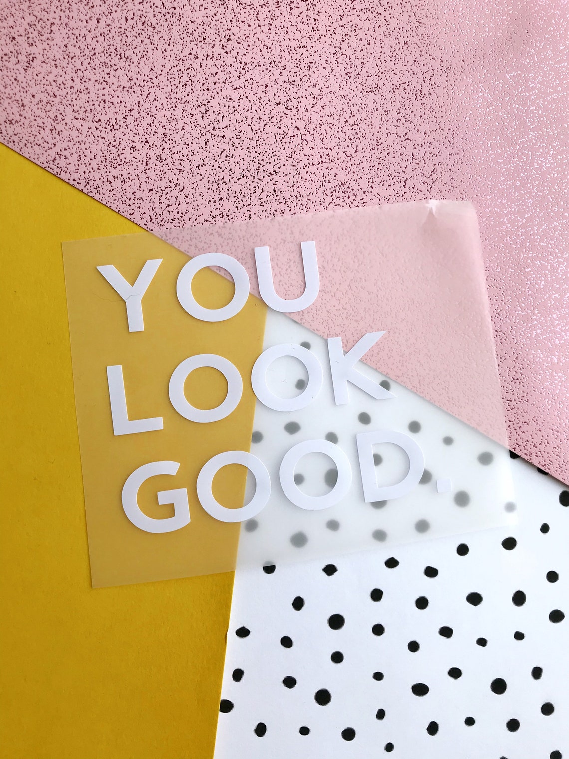 You Look Good Vinyl Decal Mirror Sticker Car window Etsy