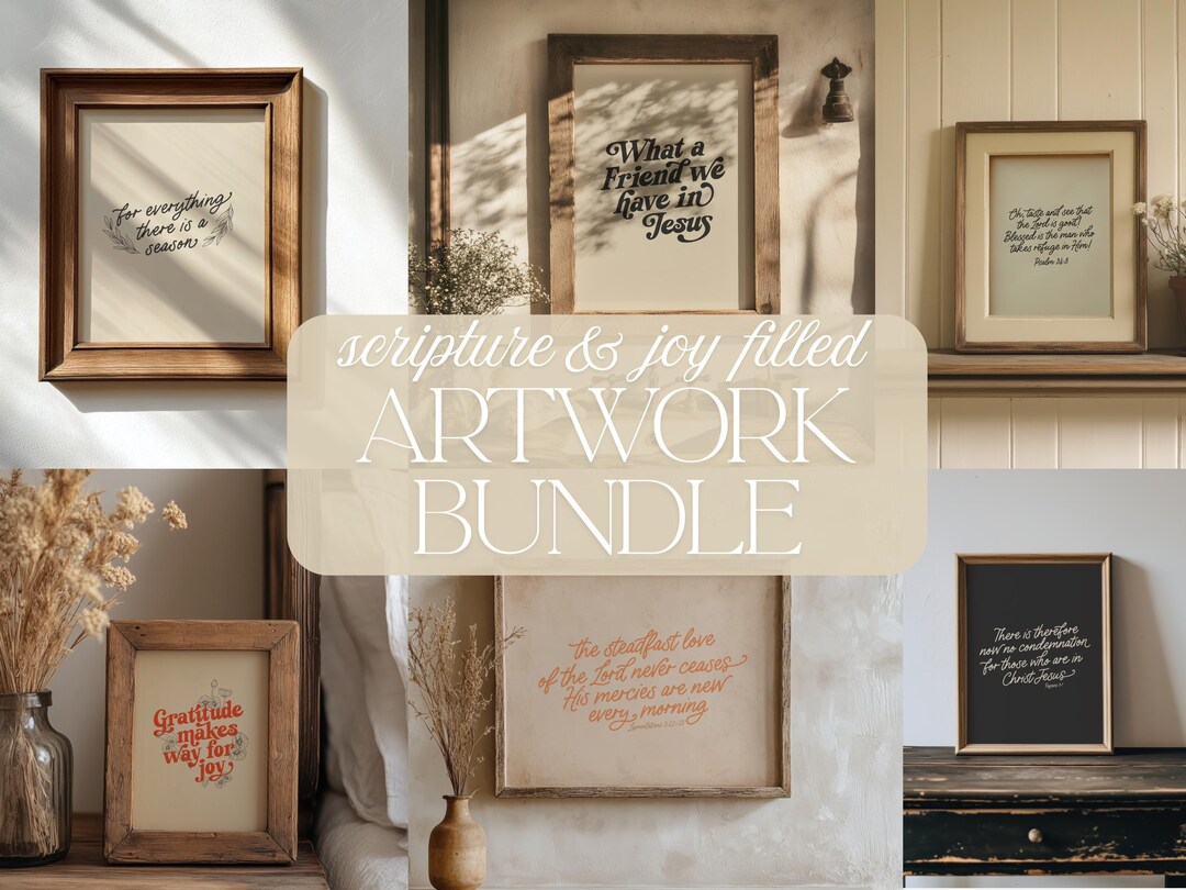 Christian Wall Art Printable – Bible Verse Wall Decor – Scripture ...