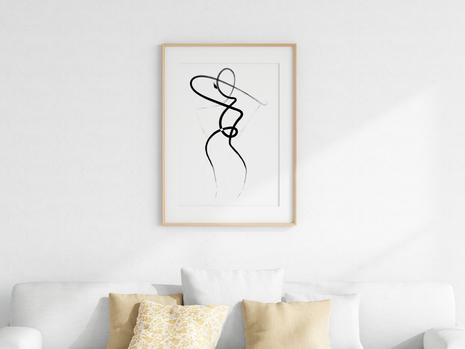 Boho Art Woman Body One Line Art Girl Body Print Line Art - Etsy