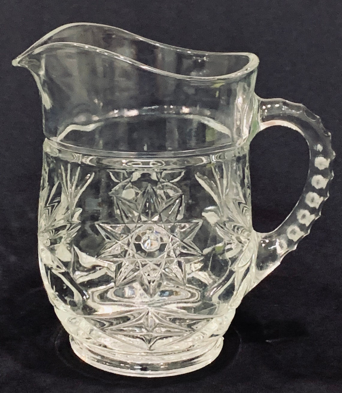 1960’s Anchor Hocking Prescut/star of David Small/pint Pitcher With ...