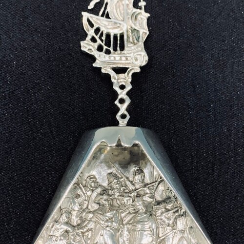 Antique shops Dutch Sterling Silver Sugar Spoon by Gerardus Schoorl
