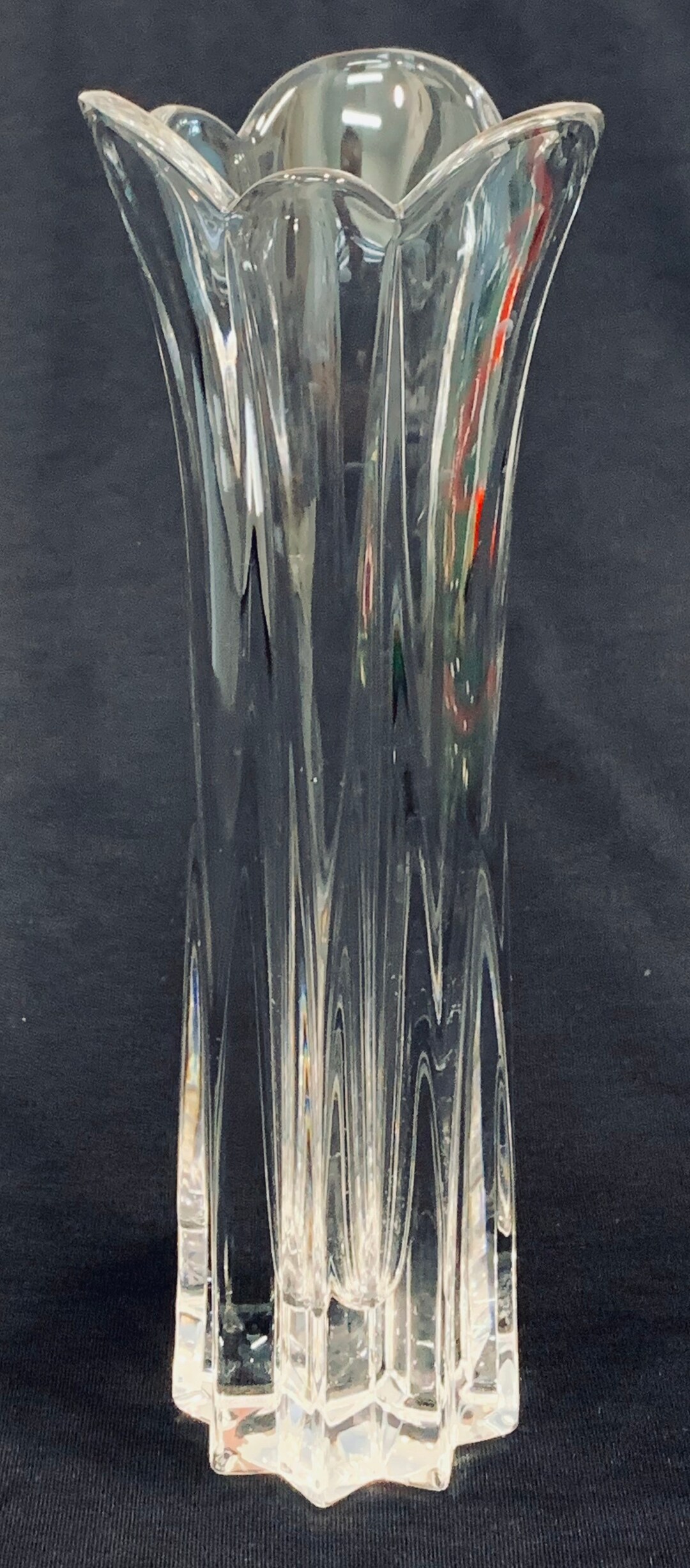 Vintage Mikasa Icicles Crystal Vase FREE SHIPPING Etsy