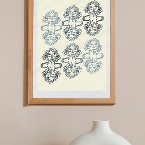 One line art, Printable Wall Art, Digital Download