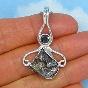 Campo del Cielo Meteorite Pendant or Necklace Sterling Silver 161608 Argentina Meteorite
