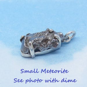 4.7g Meteorite Campo del Cielo Pendant 925 Sterling Silver 261079 Argentina Meteorite