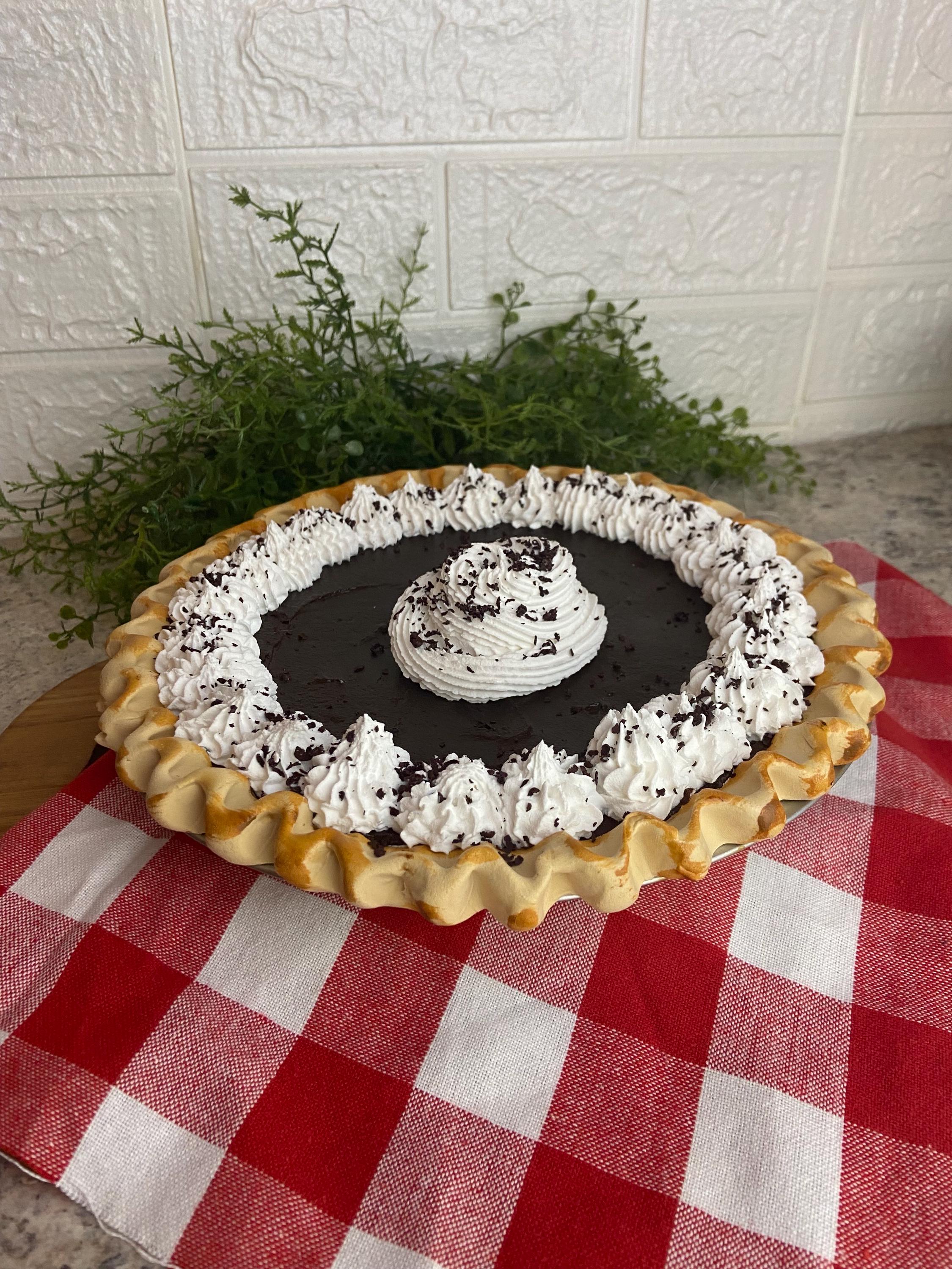 Fake Chocolate Pie: Realistic Dessert Prop, Bakery Display, Kitchen ...