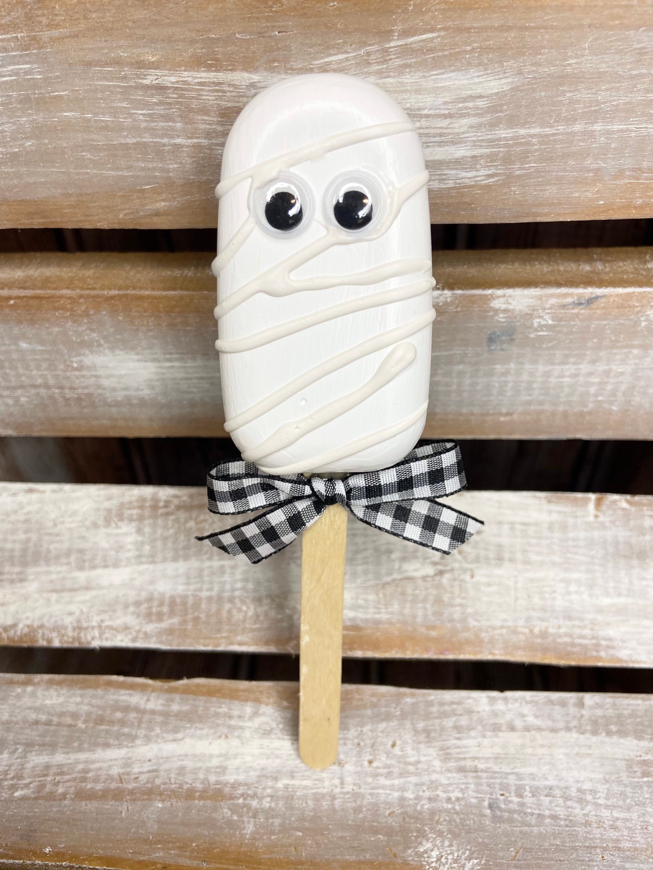 Fake Mummy Cakesicle Fake Halloween Cakesicle Halloween Etsy