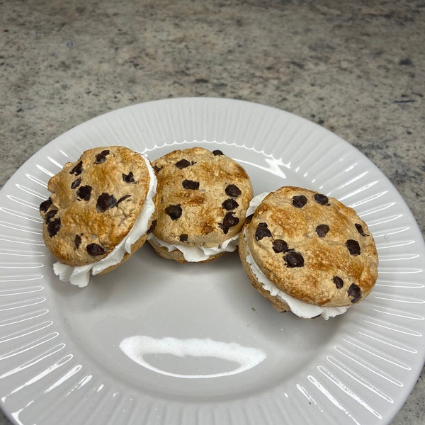 Fake Chocolate Chip Cookie Sandwich, Fake Chocolate Chip Cookie, Party Decor, Fake Sweet Treats